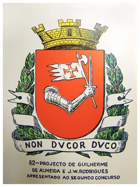 Segundo Projeto — a coroa com três torres e os ramos de café surgem pela primeira vez.