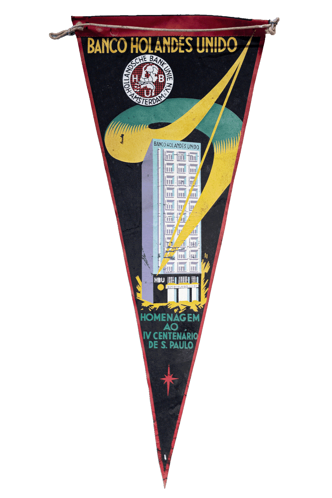 Flâmula do Banco Holandês Unido em homenagem ao IV Centenário