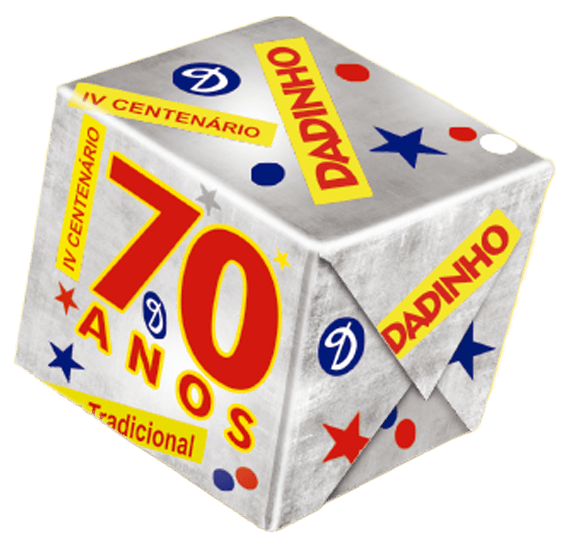 Dadinho — doce criado como homenagem ao IV Centenário, originalmente chamado "IV Centenário", com a Voluta Ascendente na embalagem